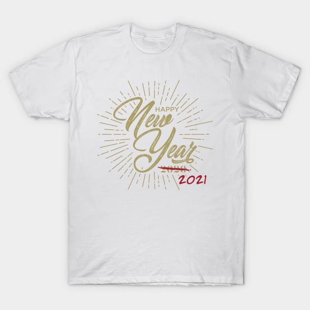 Happy New Year 2020/2021 T-Shirt by burlybot